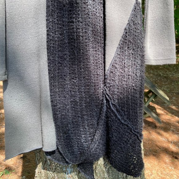 COPY - Tunic Dress+Vest Cardigan, S/M, dark gray green, gray - Picture 9 of 16